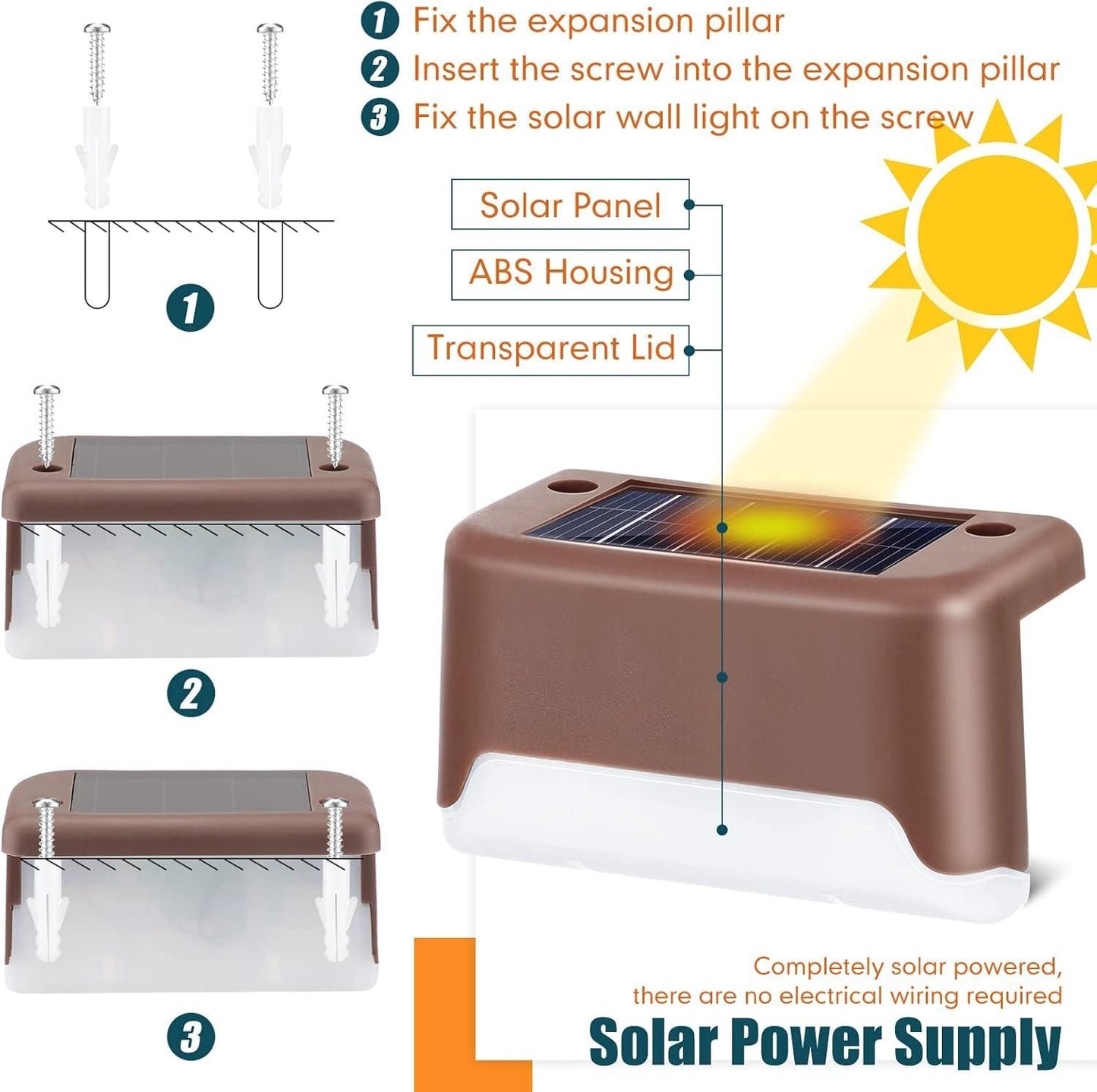 Solar Deck Lights Outdoors !