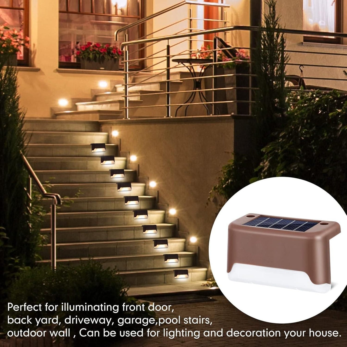 Solar Deck Lights Outdoors !