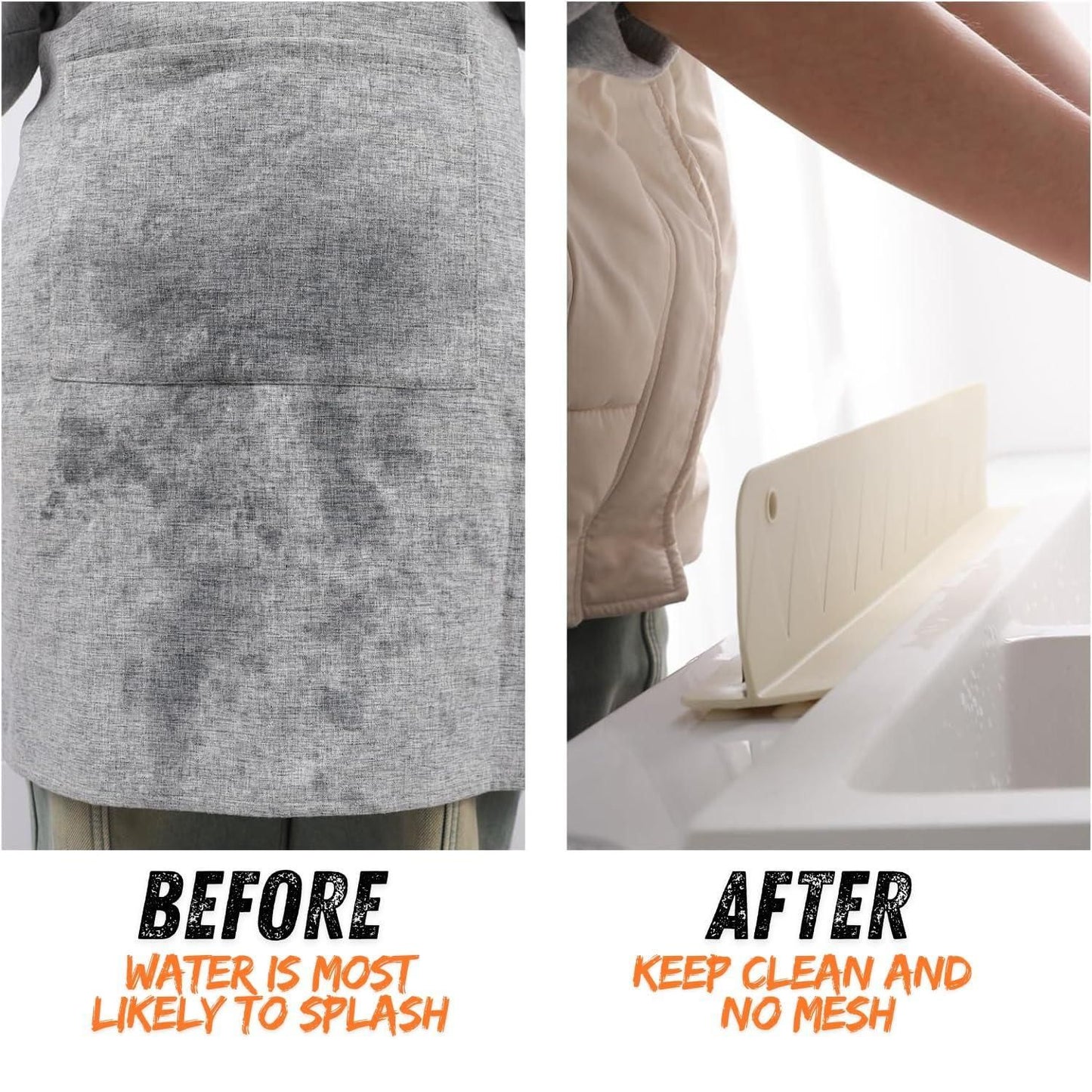 Splash Guard for Kitchen Sink | Stay Dry While Washing Utensils