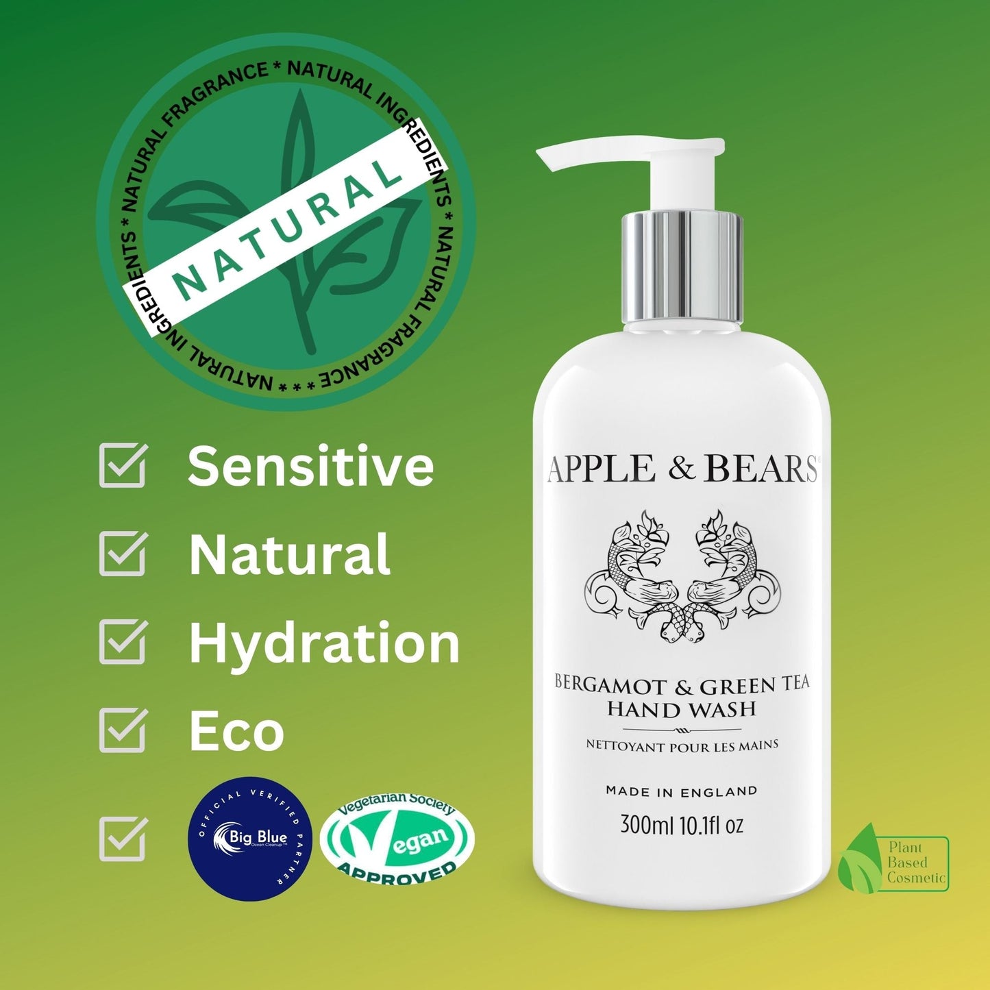 Bergamot & Green Tea Hand Wash 300ml /10.1 fl oz-4