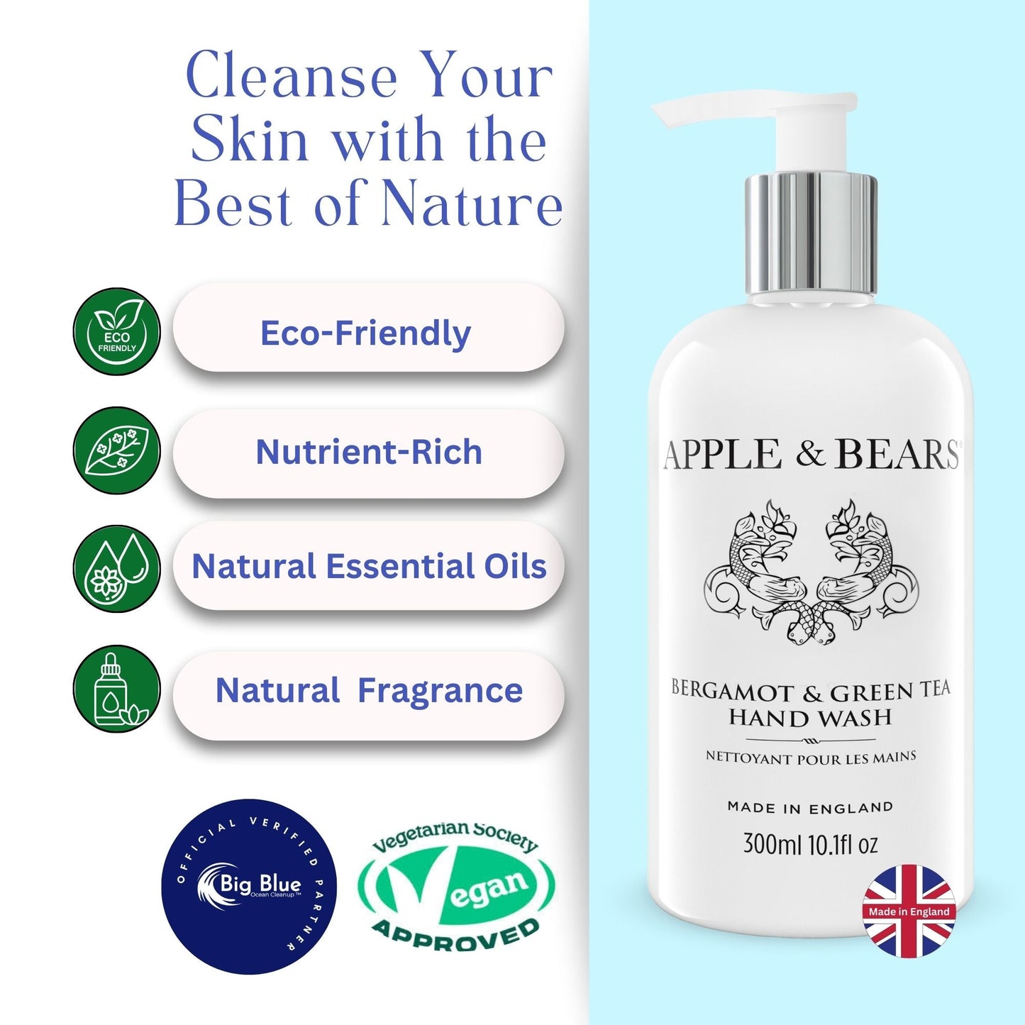 Bergamot & Green Tea Hand Wash 300ml /10.1 fl oz-2