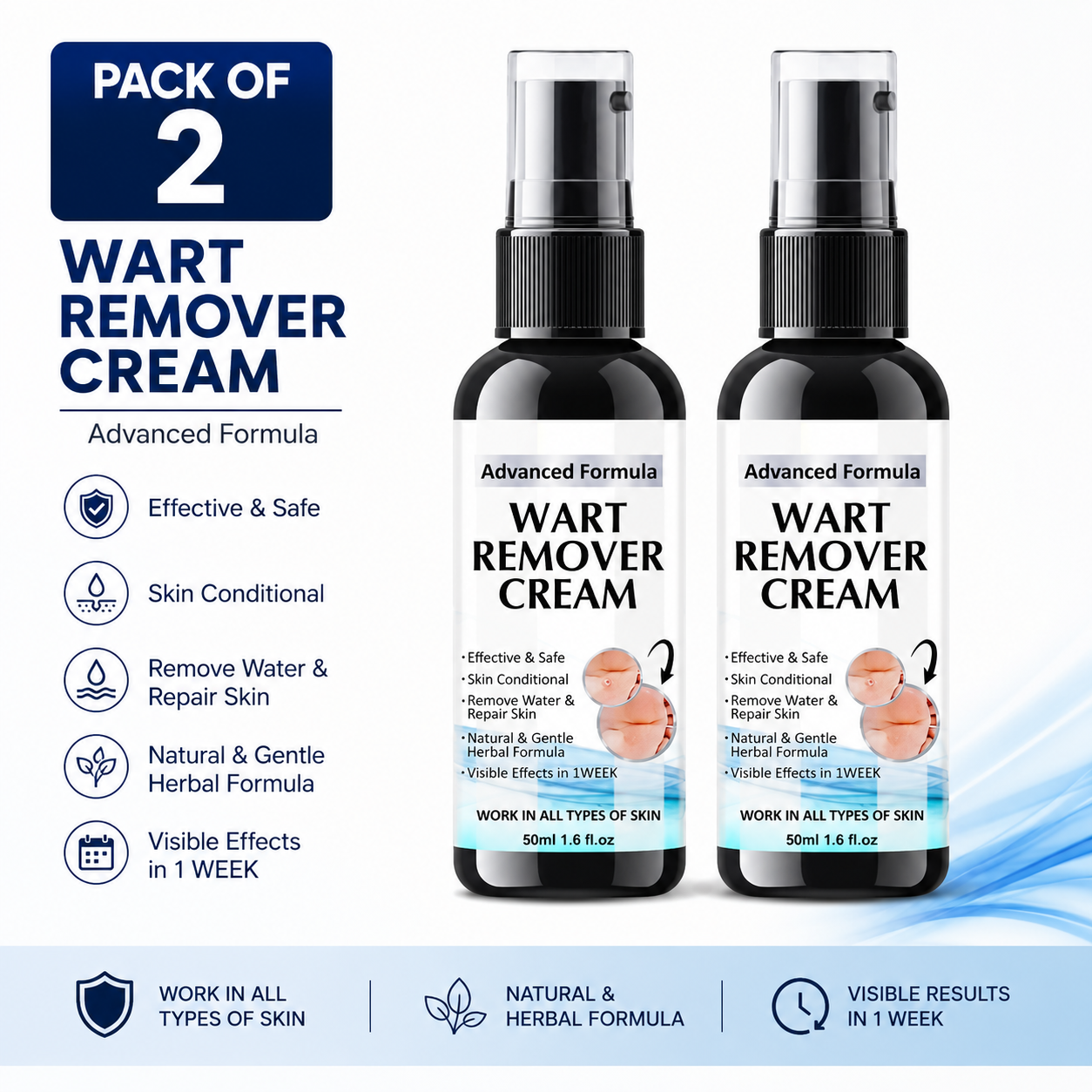 wart remover cream  PACK OF 2