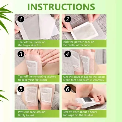 Herbal Ingredient Detox Foot Pads: Buy 1 Get 1 Free