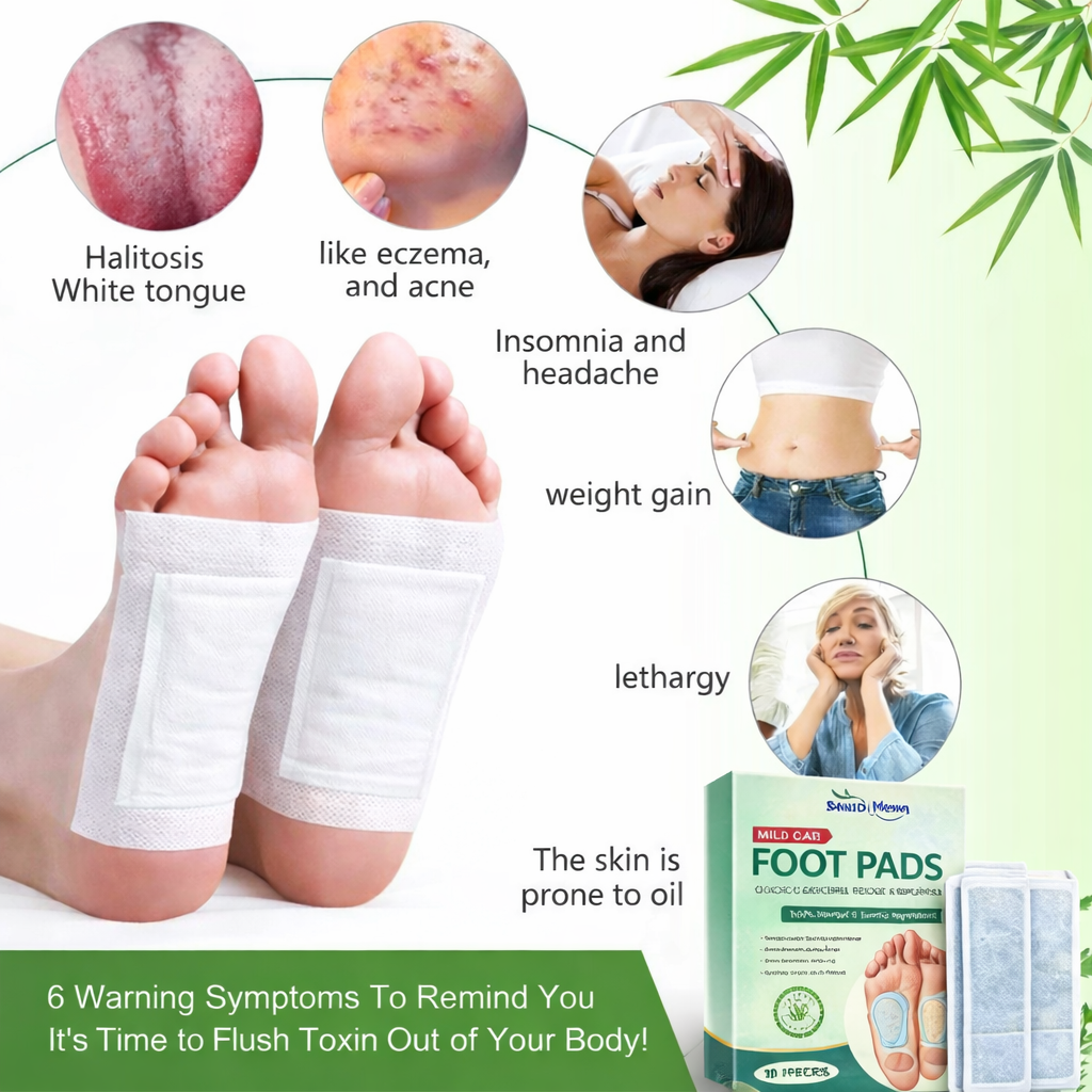 Herbal Ingredient Detox Foot Pads: Buy 1 Get 1 Free