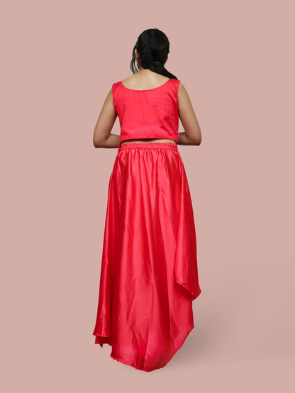 Pink Embroidered Co-Ord Set-2