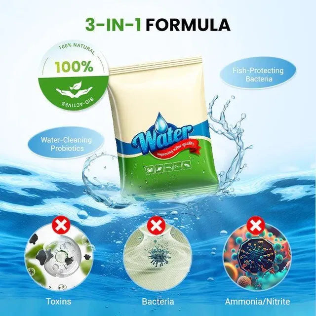 Premium Pond Care Powder | Water Clarifier & Algae Control 🐟🌊🔬